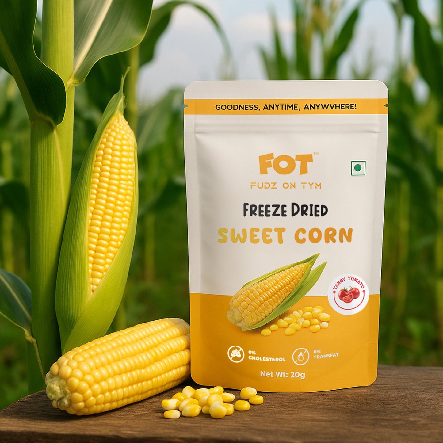 Sweet Corn with Tangy Tomato