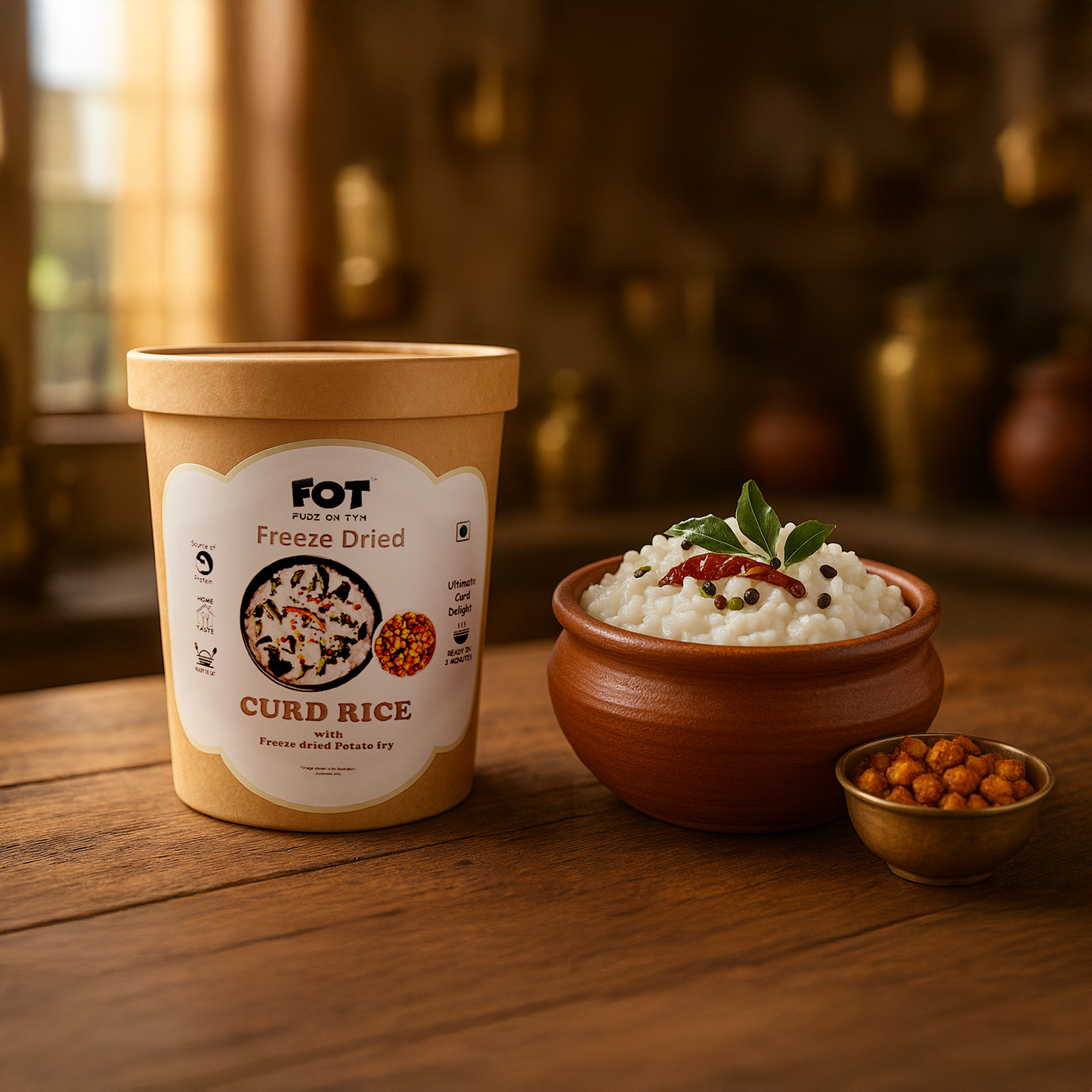 Freeze-Dried Curd Rice