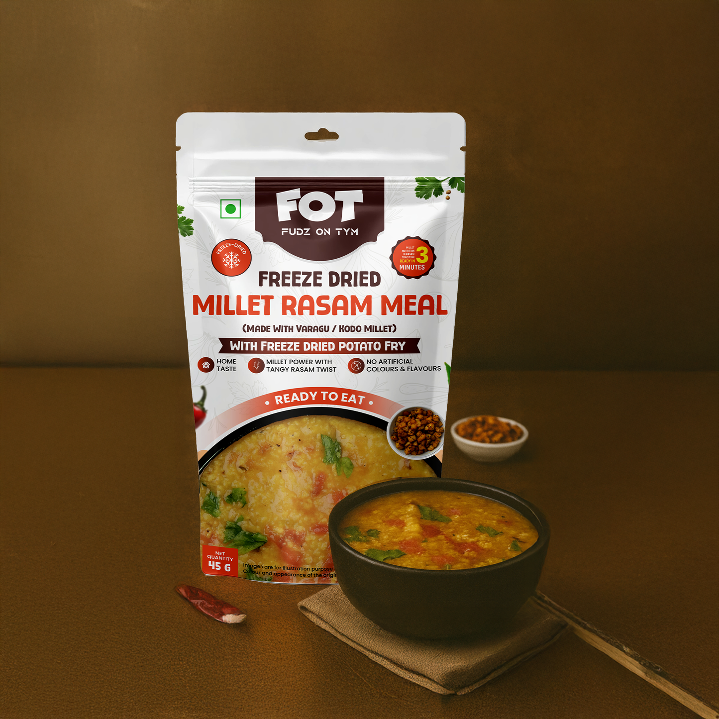 Freeze Dried Millet Rasam Rice
